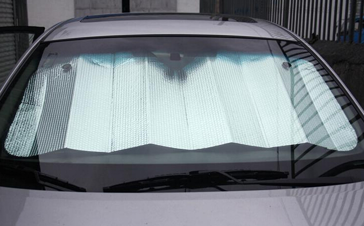 Car Windshield Sunshade - Hassle-Free Car Sun Shade Keeps Your Vehicle Cool, Heat and Sun Reflector