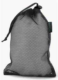 Promotional Black Mesh Drawstring Bag