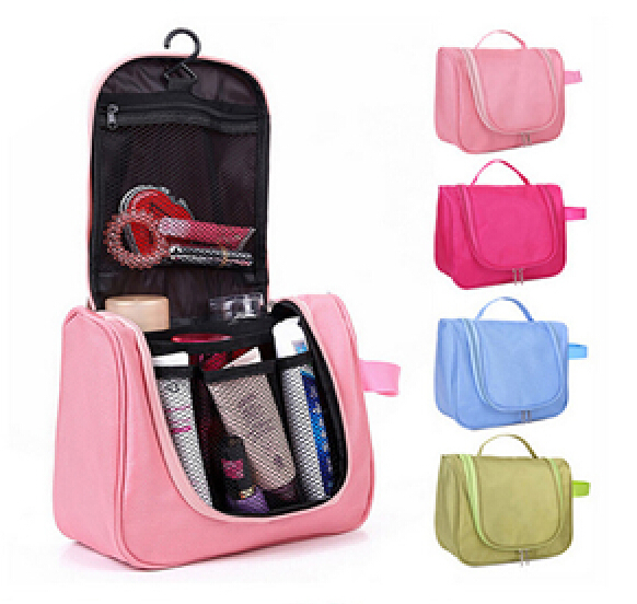 Hot Selling Hanging Polyester Cosmetic Travel Bag, Cosmetic Travel Kit