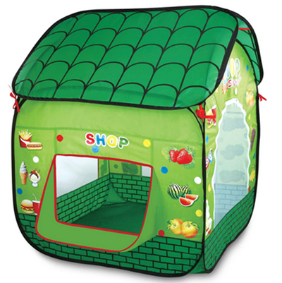 Instant Indoor Folding Green Tile Designed Playhouse, Tile Designed Toy Play Tent For Teenagers Babies, Children or Kid