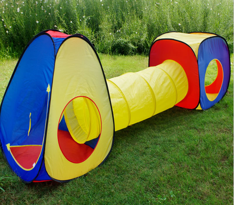 Polyester Pop Up Play Tunnel Tent for Kids