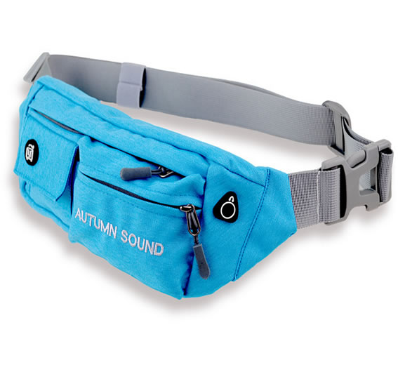 Heavy Duty Blue Canvas Waist Bag 